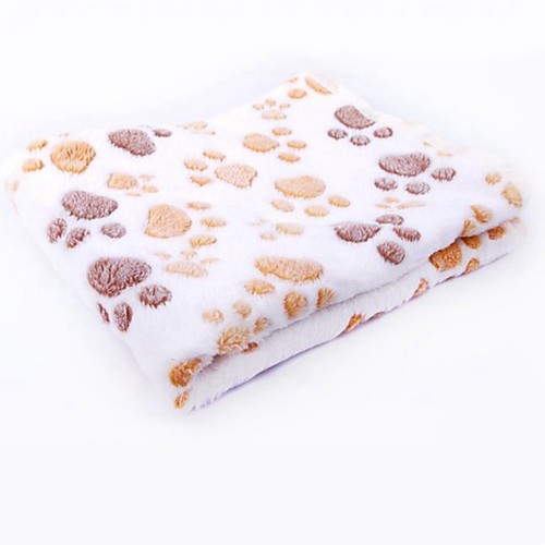 

Dog Cat Pets Mattress Pad Towels Sofa Cushion Bed Blankets Lounge Sofa Flower / Floral Color Block Footprint / Paw Portable Warm Soft Durable Folding Fabric Plush Fabric for Large Medium Small Dogs