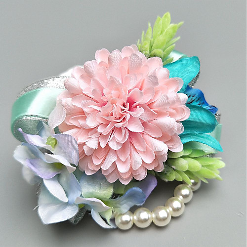 

Wedding Flowers Boutonnieres / Wrist Corsages Wedding / Party Evening Polyester 3.94 inch