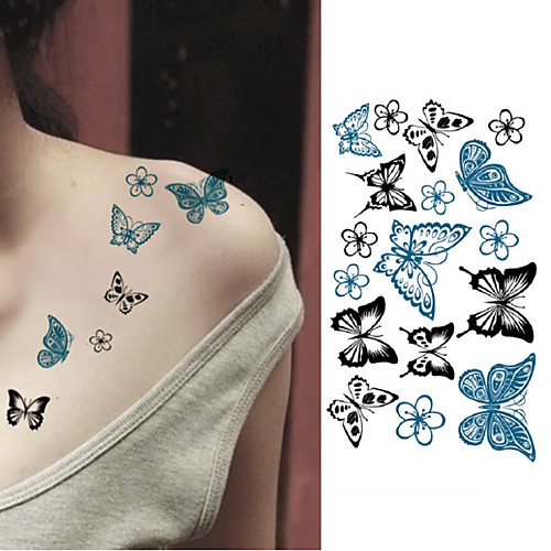 

10 pcs Tattoo Stickers Temporary Tattoos Animal Series Body Arts Arm