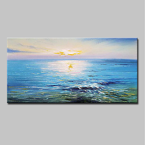 

Mintura Hand Painted Modern Abstract Sunrise Landscape Oil Paintings On Canvas Wall Art Picture For Home Decoration Ready To Hang