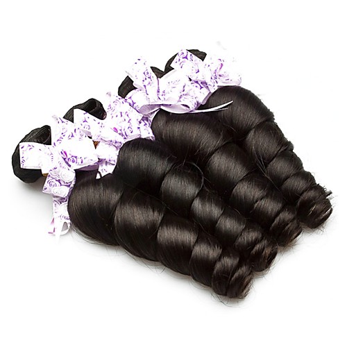 

4 Bundles Hair Weaves Peruvian Hair Loose Wave Human Hair Extensions Remy Human Hair 100% Remy Hair Weave Bundles 400 g Natural Color Hair Weaves / Hair Bulk Human Hair Extensions 8-28 inch Natural