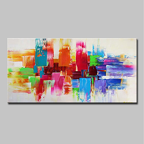 

Oil Painting Hand Painted Horizontal Abstract Pop Art Modern Stretched Canvas