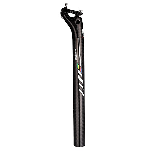 

Carbon Fiber Bike Seatpost 31.6 mm 350 mm Road Bike Mountain Bike MTB Cycling 3K Glossy Black Carbon Fiber