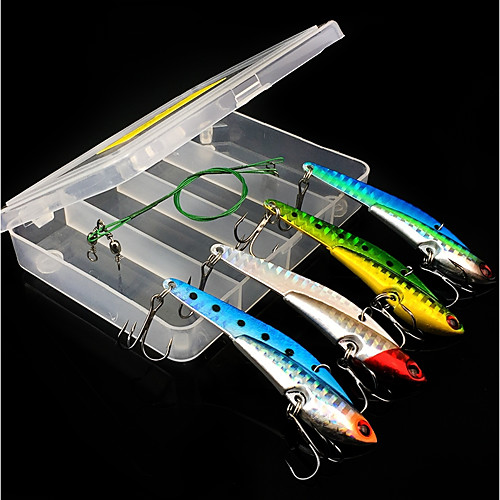 

4 pcs Lure kit Fishing Lures Vibration / VIB Sinking Bass Trout Pike Sea Fishing Fly Fishing Bait Casting