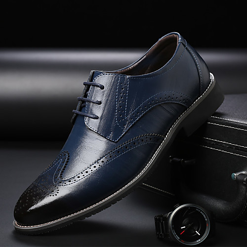 

Men's Oxfords Daily Home PU Black Yellow Blue Fall Spring