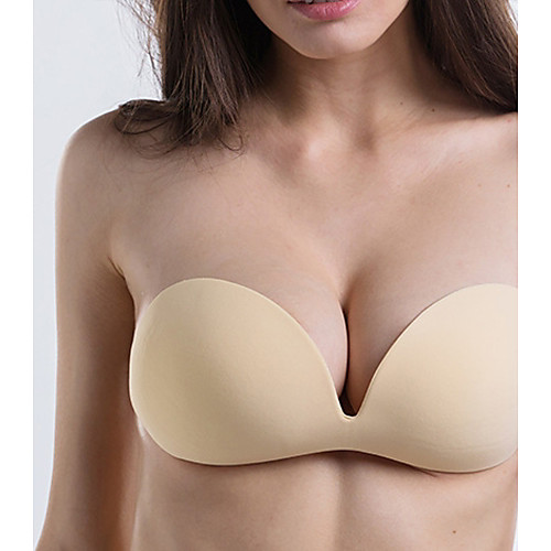 

Women's Water Bras & Gel Bras Demi-cup Bras Solid Colored Sexy Daily Formal Black Blushing Pink Khaki