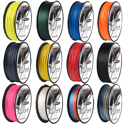 

PE Braided Line / Dyneema / Superline 4 pcs Fishing Line 100M / 110 Yards PE 80LB 70LB 60LB 0.1-0.5 mm Bait Casting Lure Fishing / 55LB / 50LB / 45LB / 40LB / 35LB