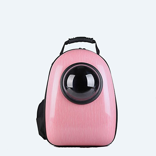 

Dog Rabbits Cat Carrier Bag & Travel Backpack Waterproof Portable Mini Solid Colored Classic Fashion Oxford Cloth Pink