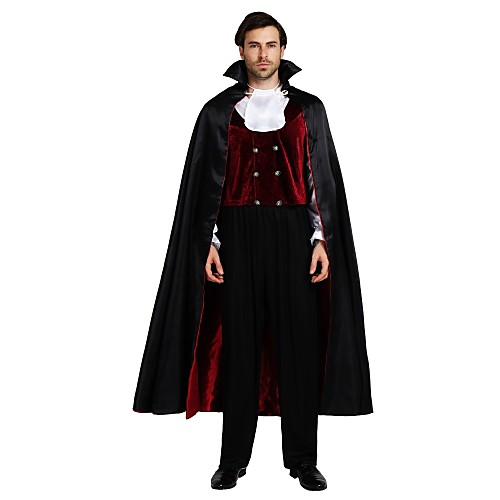 

Angel / Devil Vampire Cloak Costume Adults' Men's Halloween Christmas Halloween Carnival Festival / Holiday Polyster Black Men's Easy Carnival Costumes Solid Colored Halloween / Top / Pants / Top