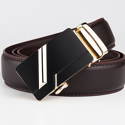 

Men's Basic Leather Waist Belt - Geometric / Solid Colored