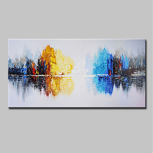 

Mintura Hand Painted Abstract Knife Landscape Oil Painting On Canvas Modern Wall Art Pictures For Home Decoration Ready To Hang With Stretched Frame