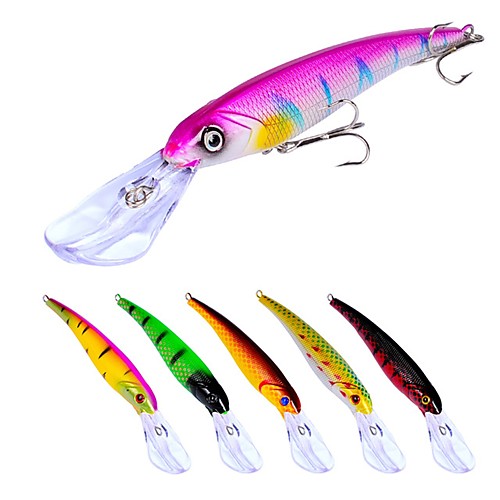

7 pcs Fishing Lures Hard Bait Minnow Crank Outdoor Sinking Bass Trout Pike Bait Casting Lure Fishing General Fishing Plastic