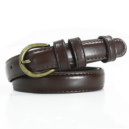 

Women's Work Leather Skinny Belt - Solid Colored