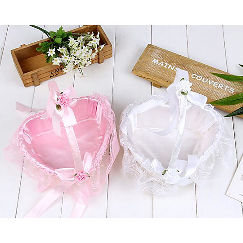 

Flower Basket Satin 2 3/4 (7 cm) Pearl / Satin Flower / Lace 1 pcs