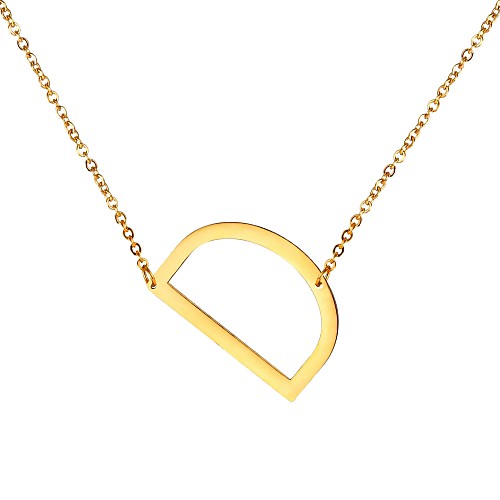 

Men's Pendant Necklace Name Alphabet Shape Letter Fashion Stainless Steel Black Gold Silver 55 cm Necklace Jewelry For Gift Daily