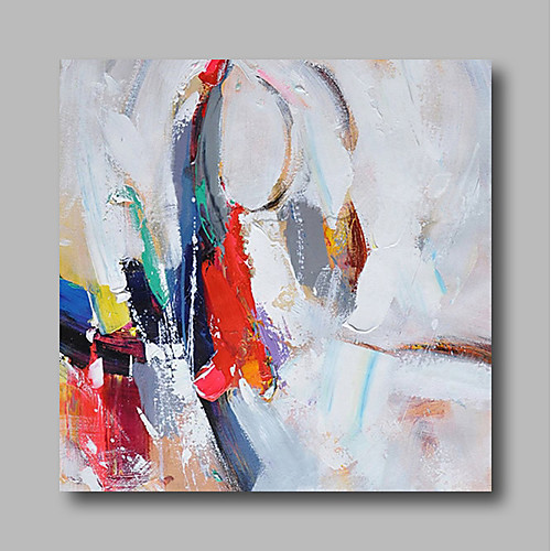 

Oil Painting Hand Painted Square Abstract Comtemporary Modern Stretched Canvas
