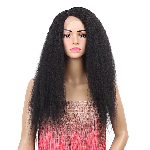 

Synthetic Wig Synthetic Lace Front Wig Curly Side Part Lace Front Wig Ombre Medium Length Black#1B Medium Brown Synthetic Hair Women's Synthetic Best Quality New Arrival Black Ombre Laflare