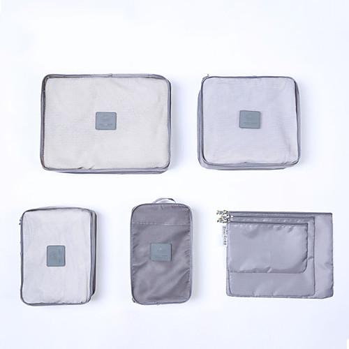 

7 PCS Travel Luggage Organizer / Packing Organizer Large Capacity Rain Waterproof Quick Dry Compact Camping / Hiking Outdoor Exercise Oxford Cloth Gift For Unisex 25815 cm