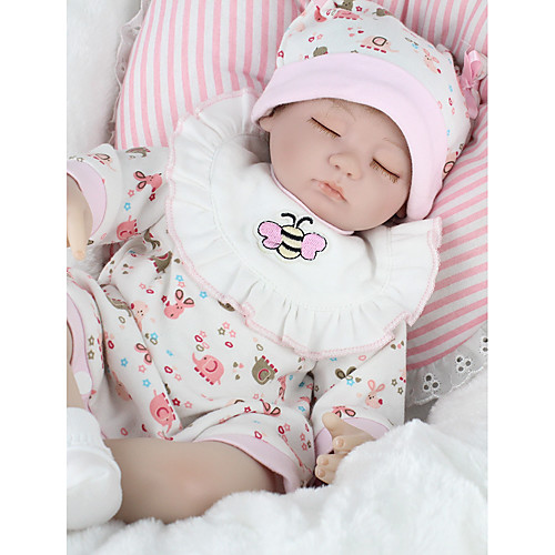 

NPKCOLLECTION 18 inch NPK DOLL Reborn Doll Girl Doll Baby Girl Newborn lifelike Eco-friendly Gift Hand Made with Clothes and Accessories for Girls' Birthday and Festival Gifts / Child Safe