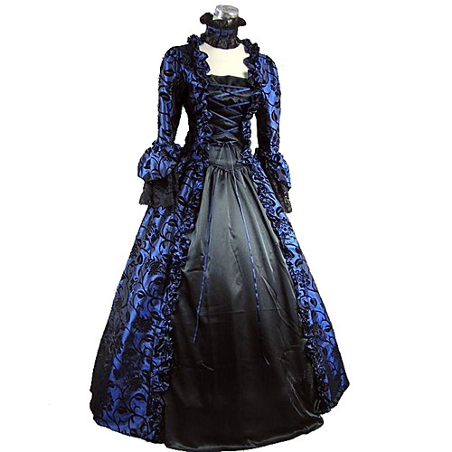 

Rococo Victorian 18th Century Vacation Dress Dress Party Costume Women's Costume Bule / Black Vintage Cosplay Party Prom 3/4-Length Sleeve Ball Gown