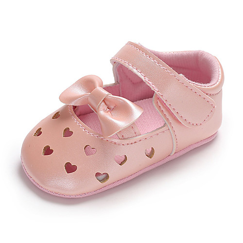

Girls' Comfort / First Walkers / Crib Shoes Faux Leather Flats Toddler(9m-4ys) Bowknot / Hollow-out / Magic Tape White / Black / Red Spring & Fall / Wedding / Party & Evening / Wedding