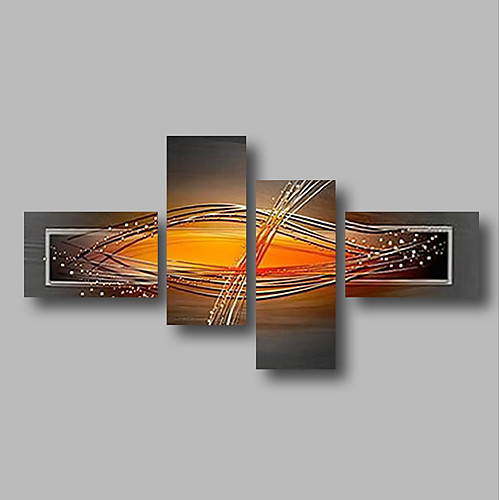 

Oil Painting Hand Painted - Abstract / Landscape Comtemporary Canvas