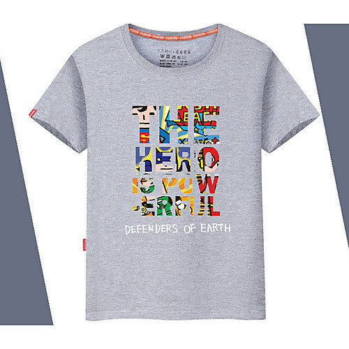 

Men's T shirt Solid Colored Rainbow Letter Short Sleeve Daily Tops Basic Black Blue Red