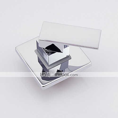 

Set Contemporary Chrome Wall Mounted Ceramic Valve Bath Shower Mixer Taps / Single Handle One Hole