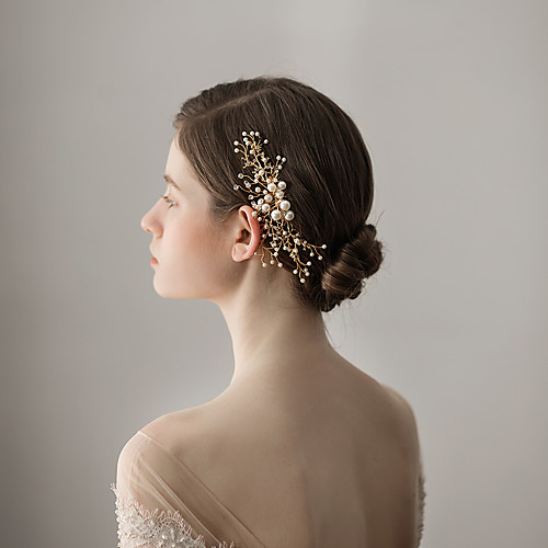 

Alloy Hair Combs with Imitation Pearl 1 Piece Wedding / Party / Evening Headpiece