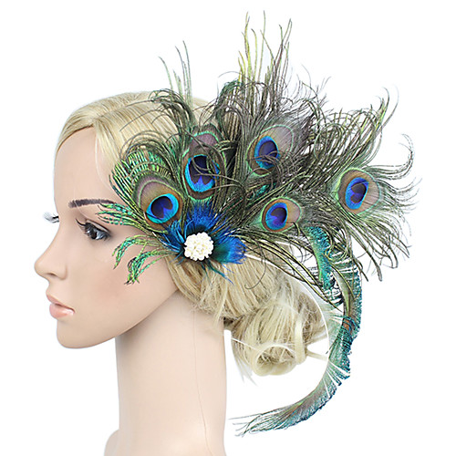 

Women's Kentucky Derby Vintage Elegant Fabric Cubic Zirconia Head Jewelry Barrettes Wedding Party / All Seasons
