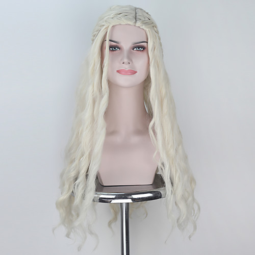 

Game of Thrones Cosplay Daenerys Targaryen Cosplay Wigs All 18 inch Heat Resistant Fiber Anime Wig