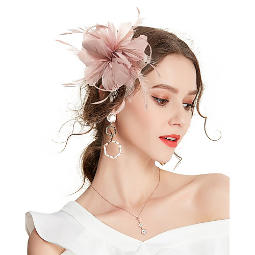 

Women's Kentucky Derby Vintage Elegant Fabric Cubic Zirconia Head Jewelry Wedding Party - Solid Colored / All Seasons