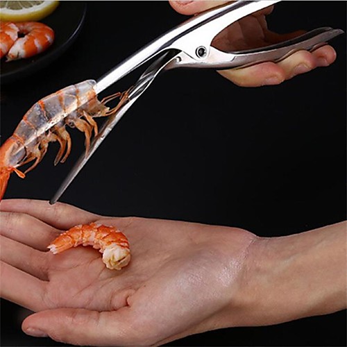 

1pc Practical Stainless Steel Peel Shrimp Deveiner Tool Prawn Peeler Kitchen Gadgets Cooking Seafood