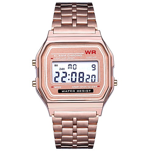

Men's Sport Watch Wrist Watch Digital Watch Digital Black / Silver / Gold Calendar / date / day Chronograph New Design Digital Casual Bangle - Black Silver Rose Gold One Year Battery Life / LCD