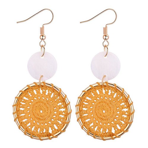 

Women's Drop Earrings Ladies Vintage Fashion Earrings Jewelry Yellow / Red / Pink For Daily Going out 1 Pair