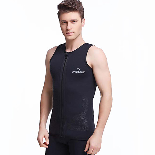 

Dive&Sail Men's Wetsuit Top 3mm Neoprene Top Breathable Quick Dry Anatomic Design Sleeveless Swimming Diving Solid Colored Spring Summer / Stretchy