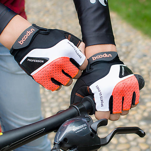 

Bike Gloves / Cycling Gloves Mountain Bike Gloves Mountain Bike MTB Anti-Slip Breathable Shockproof Protective Fingerless Gloves Half Finger Sports Gloves Terry Cloth Lycra Black Grey Orange for
