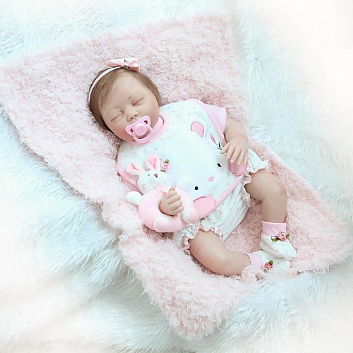 

NPKCOLLECTION 24 inch NPK DOLL Reborn Doll Girl Doll Baby Girl Reborn Toddler Doll Newborn lifelike Gift Child Safe Non Toxic Cloth 3/4 Silicone Limbs and Cotton Filled Body with Clothes and