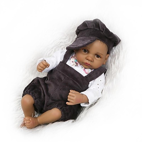 

NPKCOLLECTION 12 inch Black Dolls NPK DOLL Reborn Doll Girl Doll Baby Boy Baby Girl African Doll Newborn lifelike Child Safe Non Toxic Tipped and Sealed Nails Full Body Silicone with Clothes and