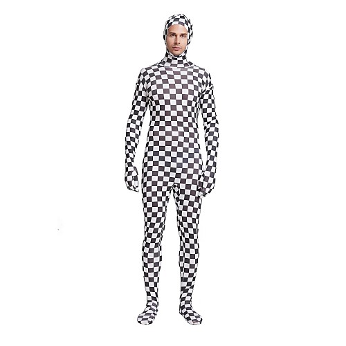 

Patterned Zentai Suits Cosplay Costume Skin Suit Adults' Spandex Lycra Cosplay Costumes Sex Men's Women's Check Halloween Carnival Masquerade / High Elasticity