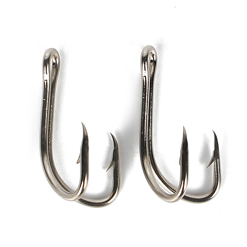 

50 pcs Carbon Steel Fishing Hooks Sea Fishing / Bait Casting / Ice Fishing Thin Hang-Nail / Curved Point