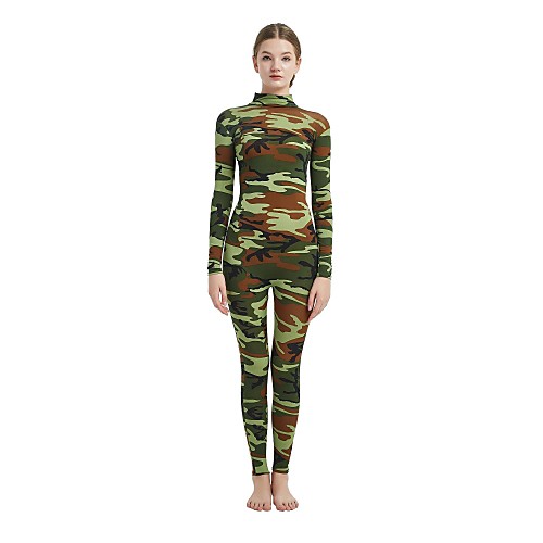 

Patterned Zentai Suits Cosplay Costume Catsuit Adults' Spandex Lycra Cosplay Costumes Men's Women's Camo / Camouflage Halloween Carnival Masquerade / Skin Suit / High Elasticity