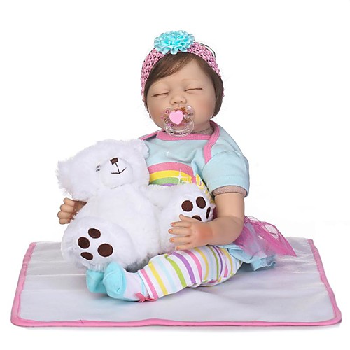 

NPKCOLLECTION 24 inch NPK DOLL Reborn Doll Baby Reborn Toddler Doll Newborn lifelike Eco-friendly Child Safe Non Toxic Cloth 3/4 Silicone Limbs and Cotton Filled Body with Clothes and Accessories for