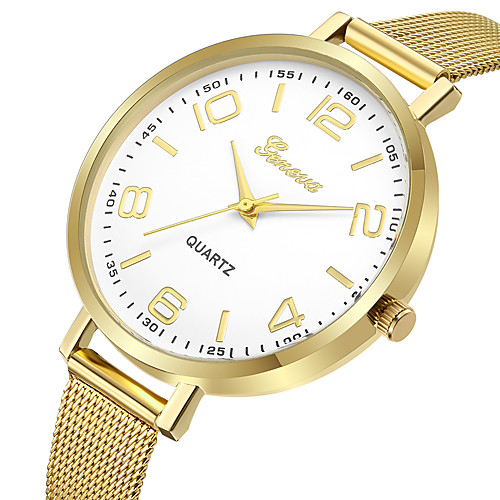 

Geneva Women's Dress Watch Wrist Watch Quartz Gold / Rose Gold New Design Casual Watch Cool Analog Ladies Casual Fashion - Gold / White Rose Gold / Silver Black / Rose Gold One Year Battery Life