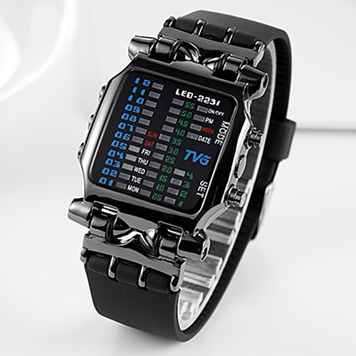 

Men's Sport Watch Military Watch Analog - Digital Digital Classic Creative Luminous Cool / One Year / Stainless Steel / Japanese