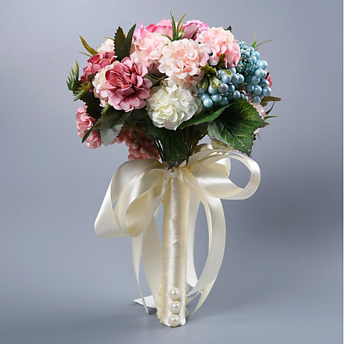 

Wedding Flowers Bouquets Wedding Silk Like Satin / Other 11-20 cm