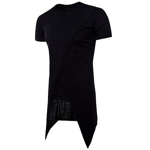 

Men's T shirt Solid Colored Short Sleeve Daily Tops Basic White Black Light gray