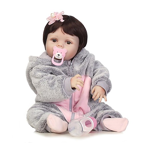 

NPKCOLLECTION 24 inch NPK DOLL Reborn Doll Girl Doll Baby Girl Reborn Toddler Doll Newborn Gift Child Safe Non Toxic Tipped and Sealed Nails Full Body Silicone Silicone Vinyl with Clothes and