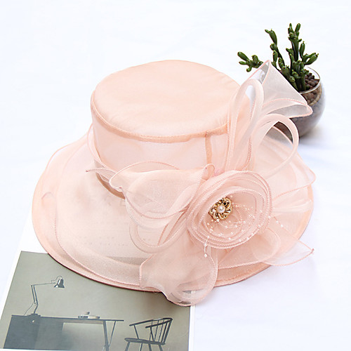 

Tulle Headwear with Cap 1pc Wedding / Party / Evening / Horse Race Headpiece