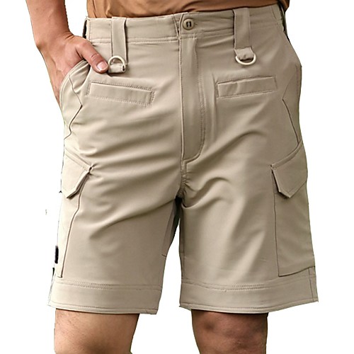 

Men's Hiking Shorts Solid Color Summer Outdoor Relaxed Fit Quick Dry Breathable Sweat wicking Wear Resistance Spandex Shorts Bottoms Army Green Khaki Camping / Hiking Fishing Hiking S M L XL XXL